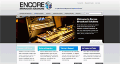 Desktop Screenshot of encorebroadcast.com